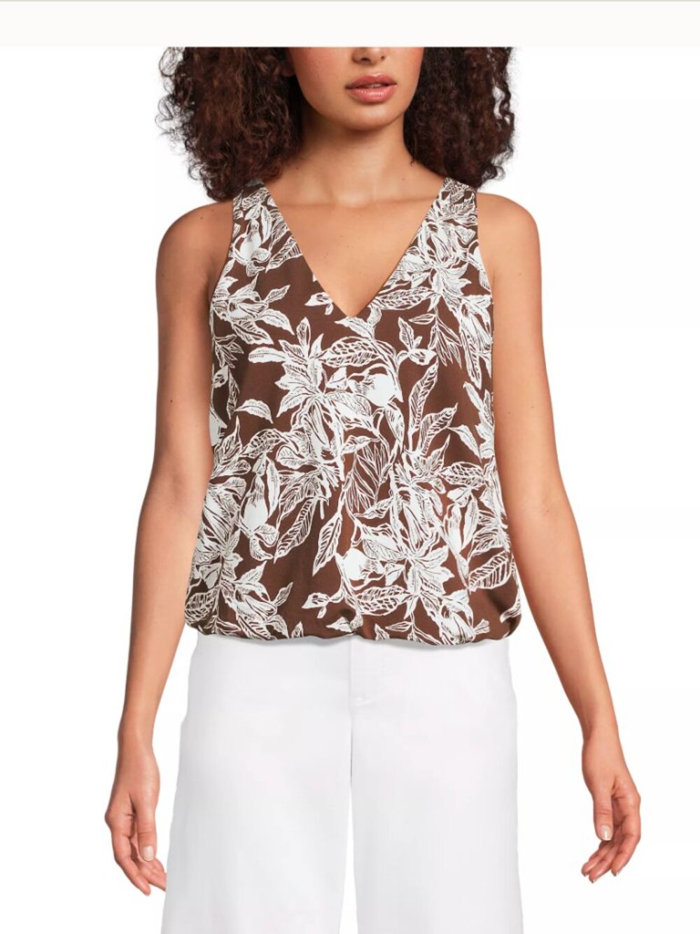 NWT Women's Lightweight Jersey Blouson V-neck Tank